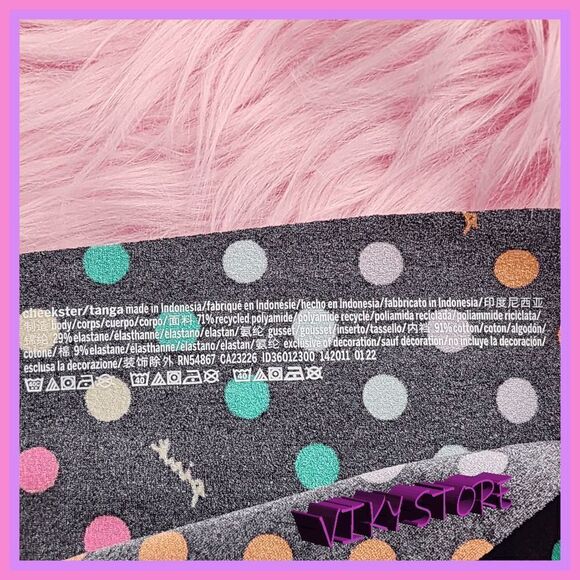 NWT VS Pink Cheekster: Medium Polka Dots - Playful Chic! NWT - Picture 3 of 3